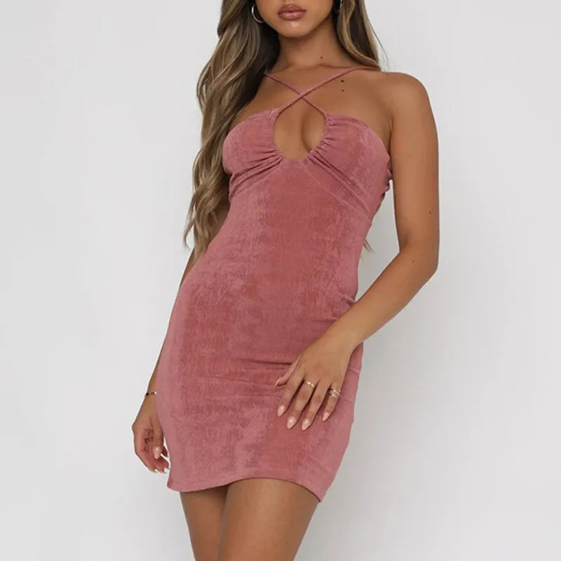 Sleeveless Cut Out Sexy Summer Dress