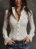 Retro Blouse in lace, Premium Look