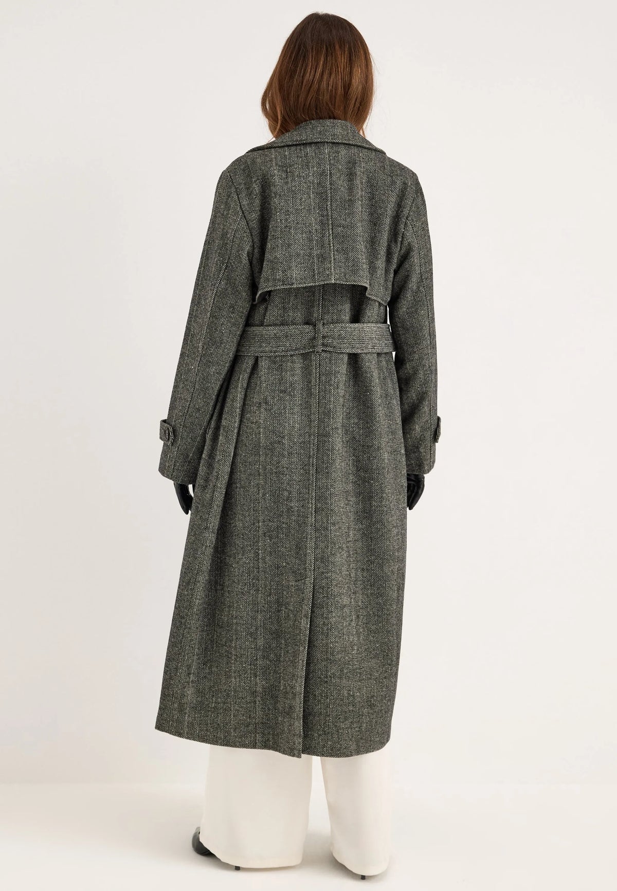 Tweed Trench Coat