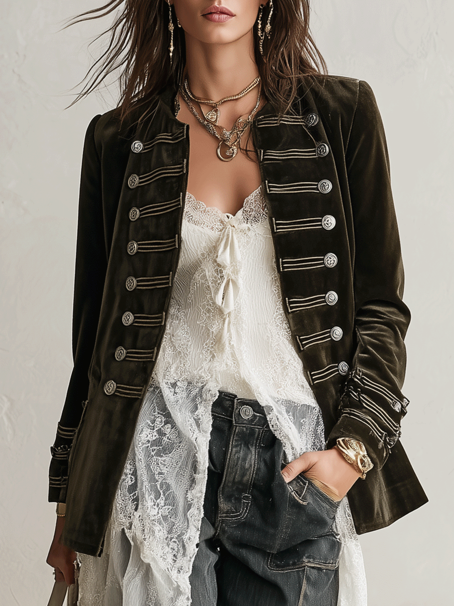 Chic Jacket in velvet, Unbeatable Price