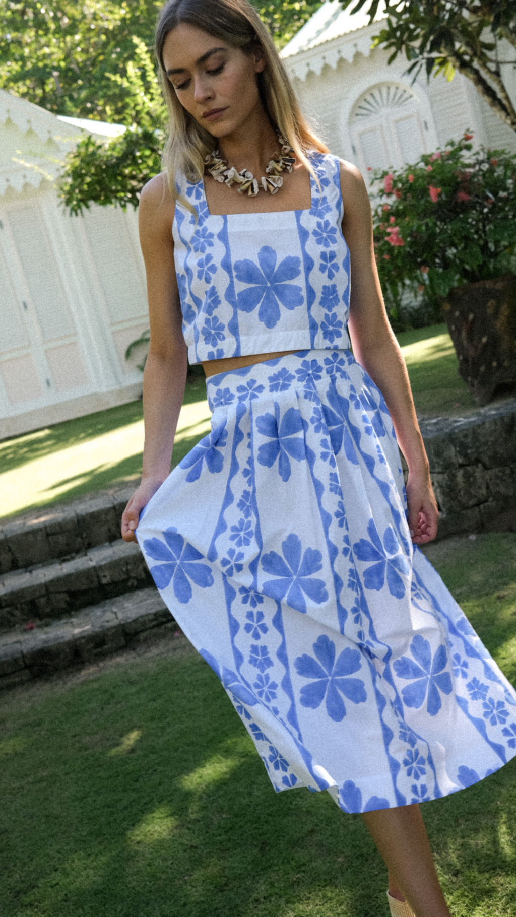 Carsyn Skirt - Sea Dahlia