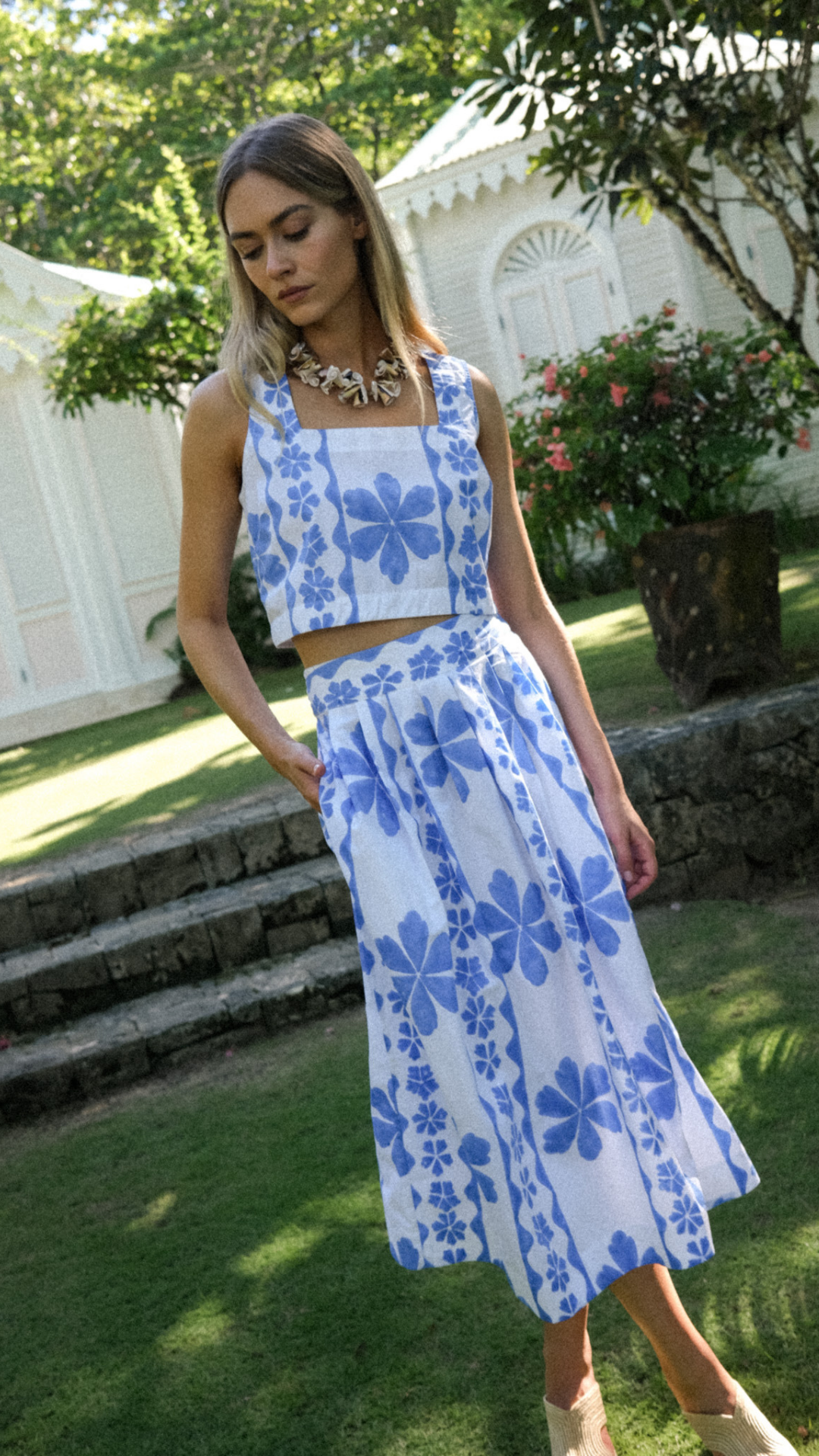 Carsyn Skirt - Sea Dahlia