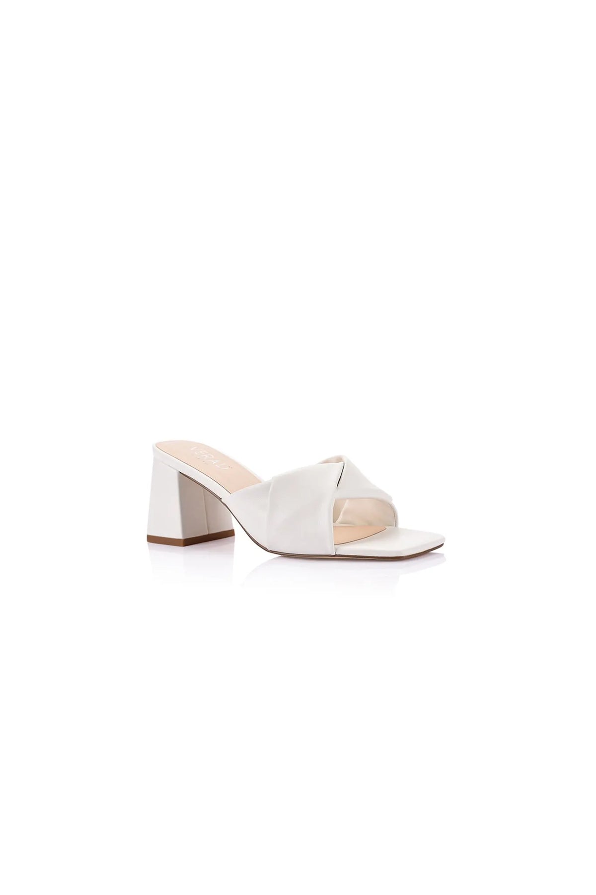 Stella Block Heel Mules Chalk
