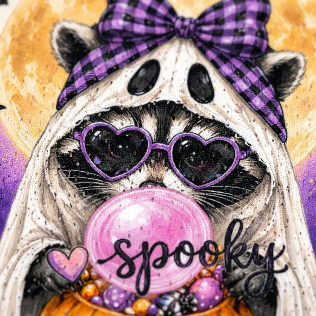 Chaotic Club Spooky Candy Bucket Ghost Raccoon Halloween Mesh Jersey