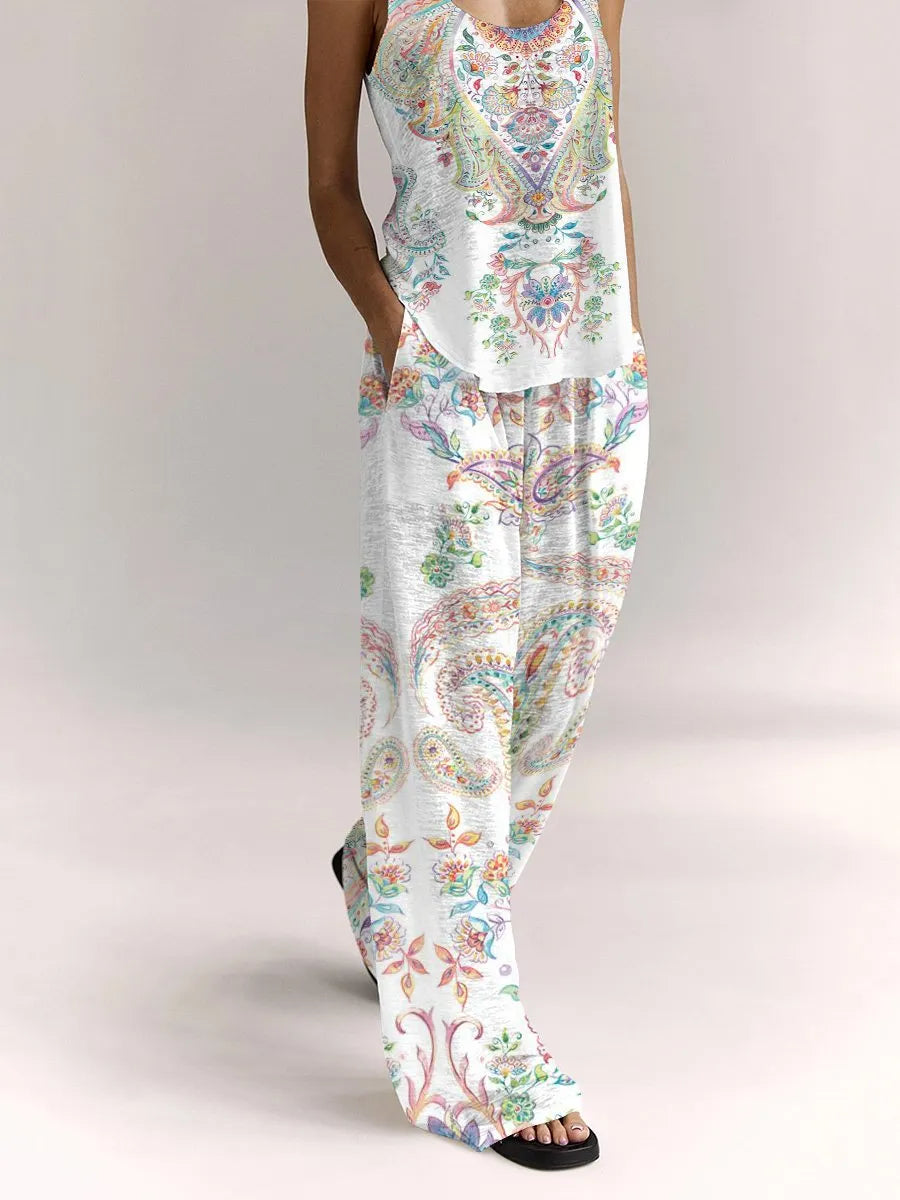 Women's Bohemian Vest Lounge Set