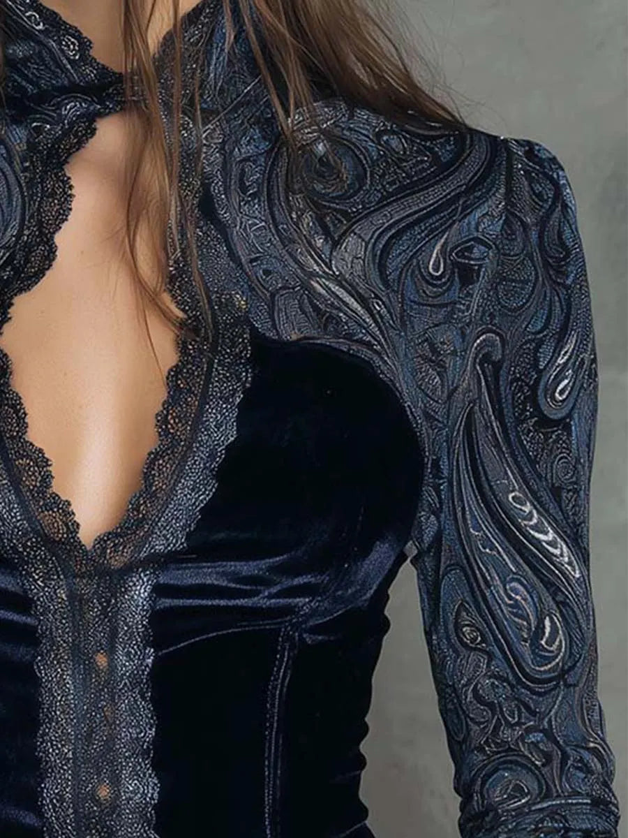 Chic Top in velvet, Best Value