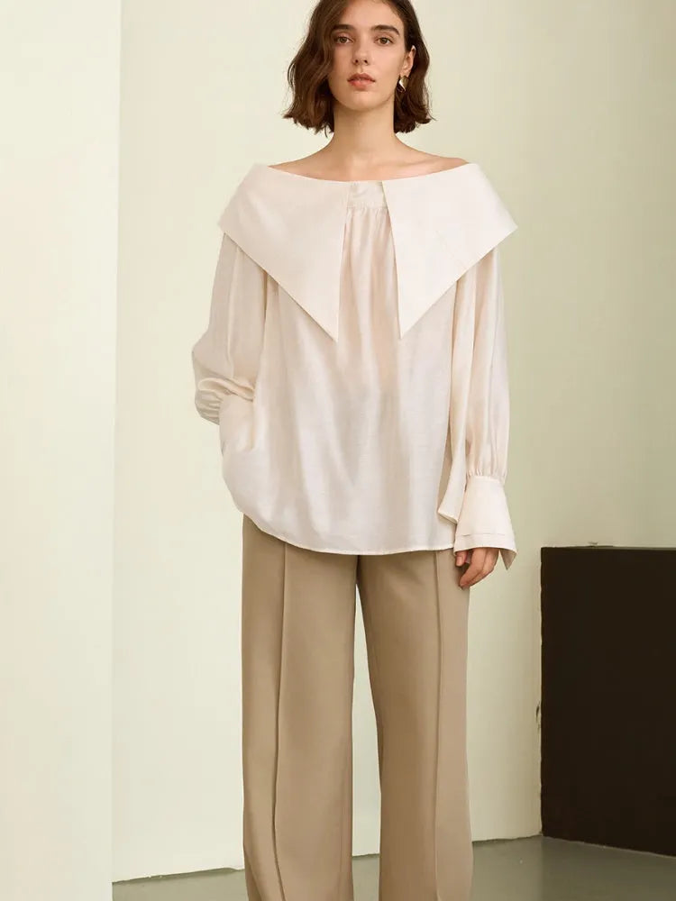 Off-Shoulder Luxury Modal Top