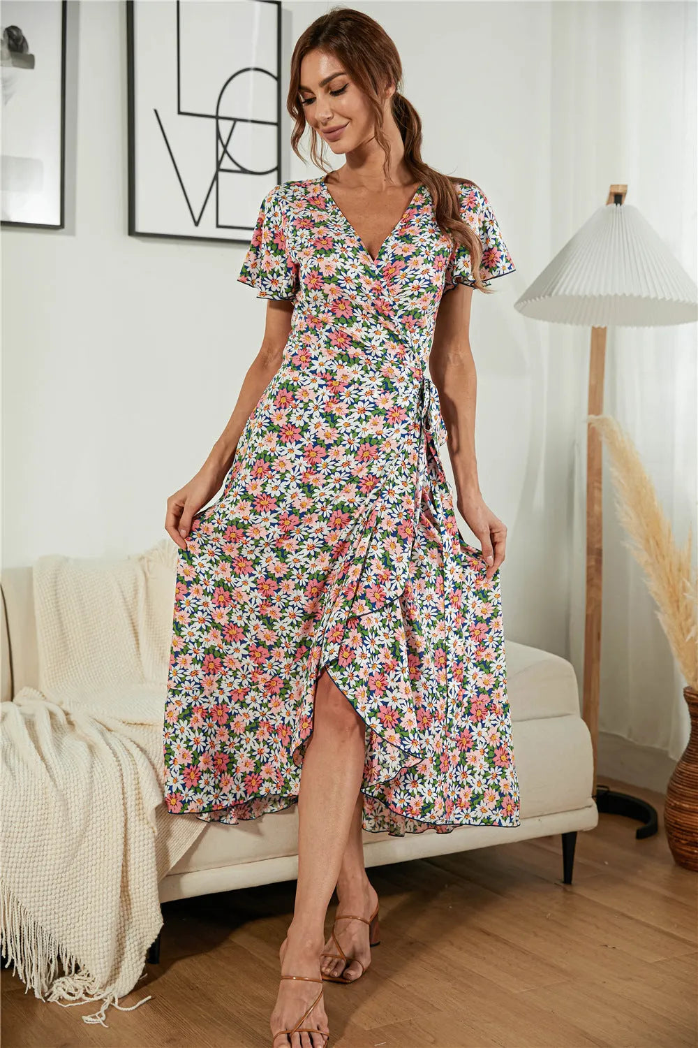 Mind Over Matter Paisley Wrap Maxi Dress