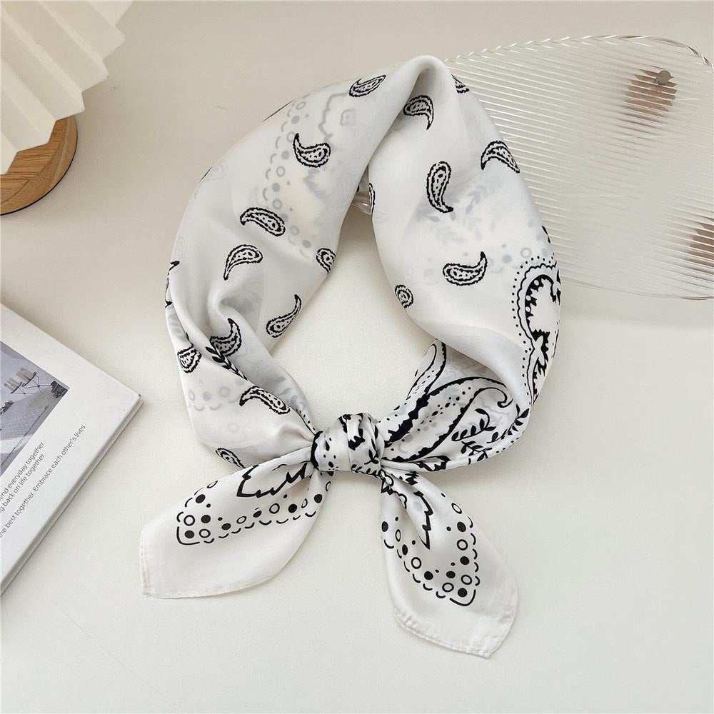 Cowboy Carter Outfits Western Cowboy Paisley Pattern Print Small Square Scarf