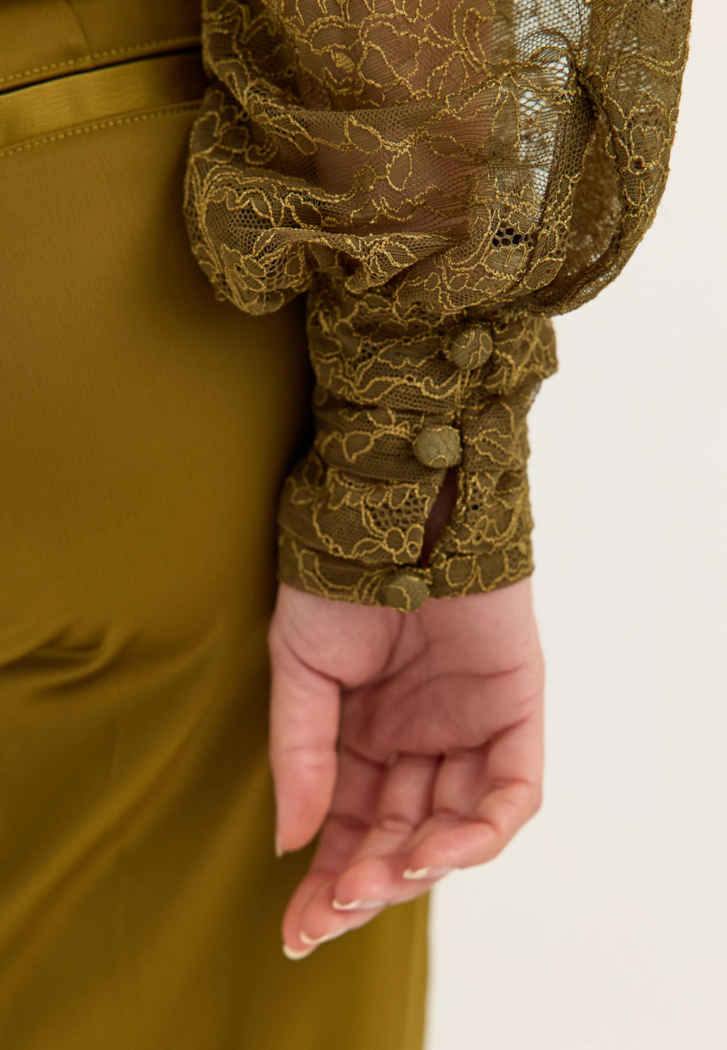 High Neck Lace Blouse