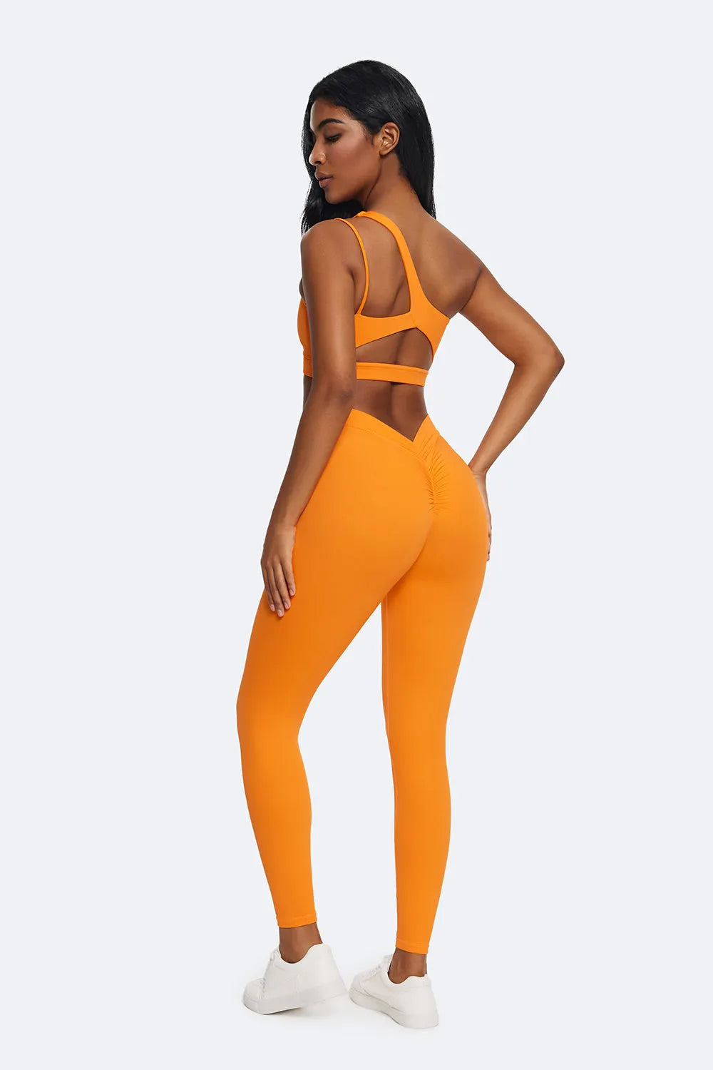 Flattering Ruched High-Waisted Leggings for a Sculpted Silhouette