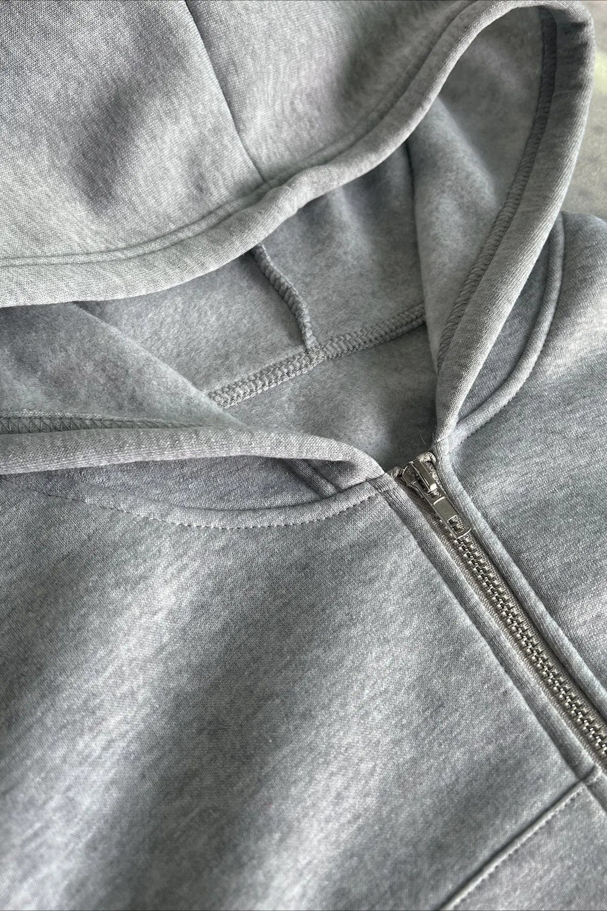 Short Zip Up Hoodie Coat