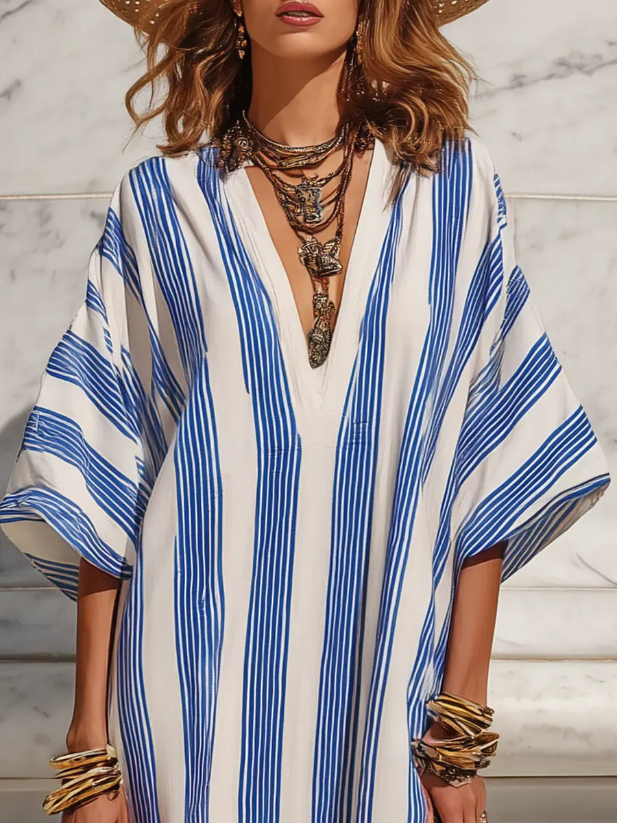 Maxi Dress with linen – Premium Look