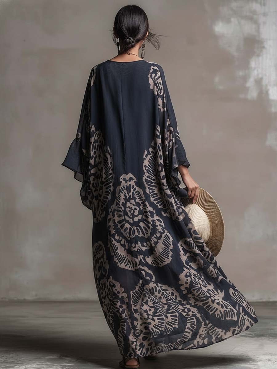 Retro Maxi Dress in premium, Affordable Luxury
