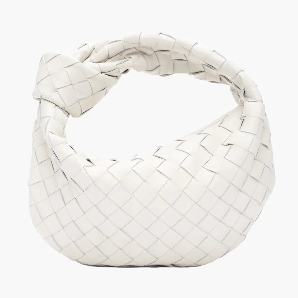 Mini Woven Faux Suede Bag