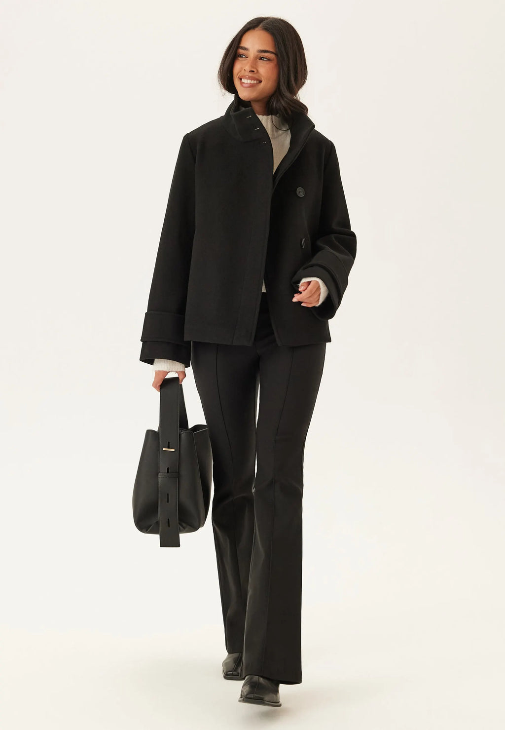 High Neck Short Coat