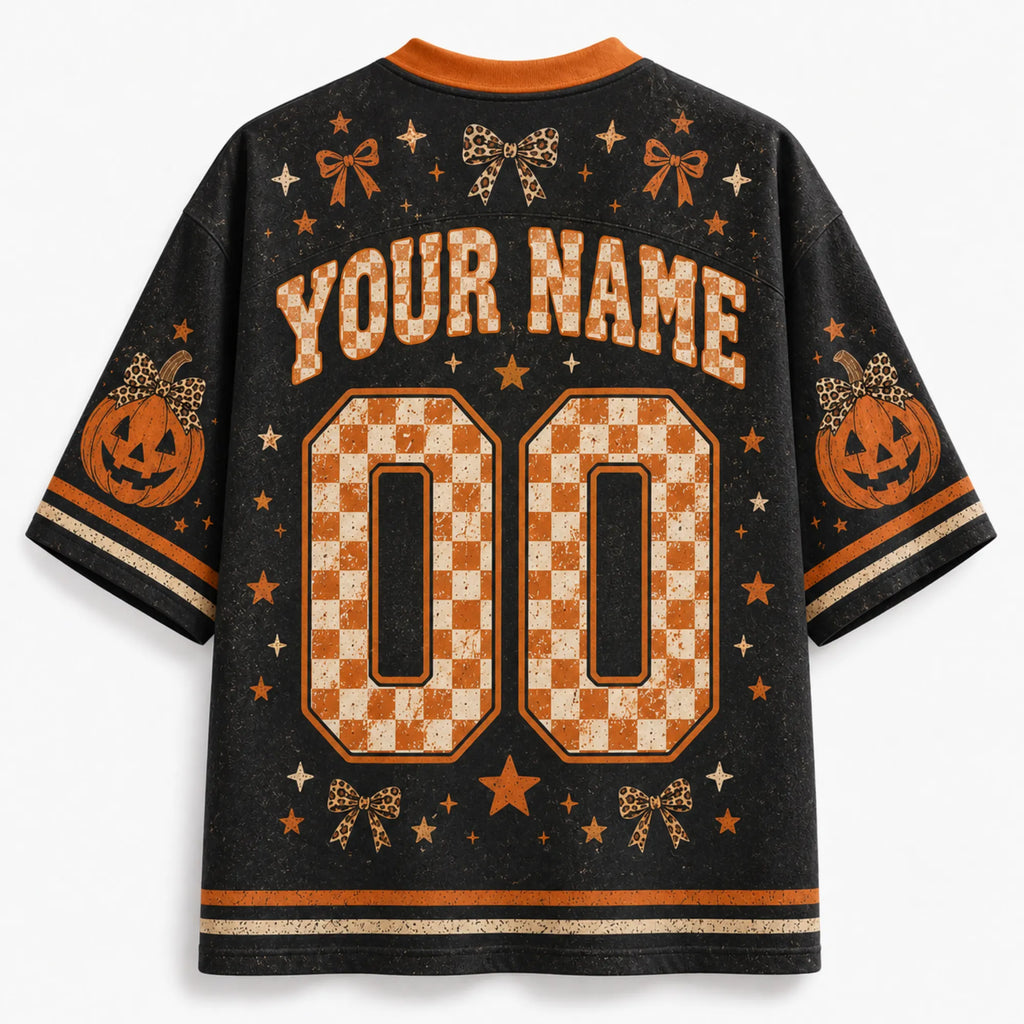 Chaotic Club Pumpkin Season Checkered Fall Mesh Jersey