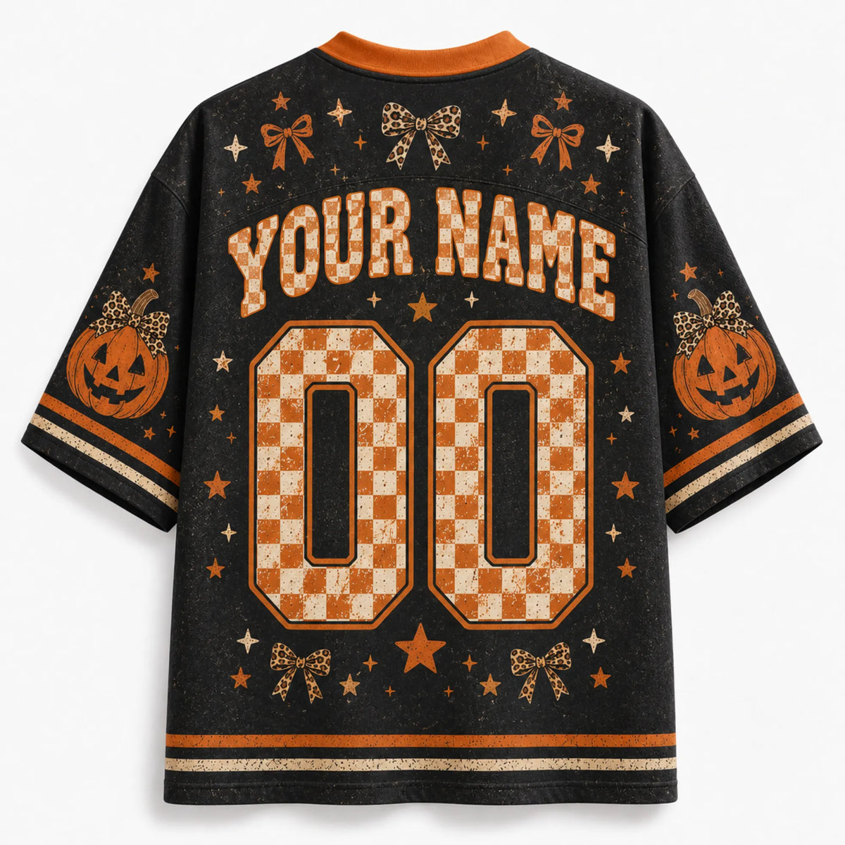 Chaotic Club Pumpkin Season Checkered Fall Mesh Jersey