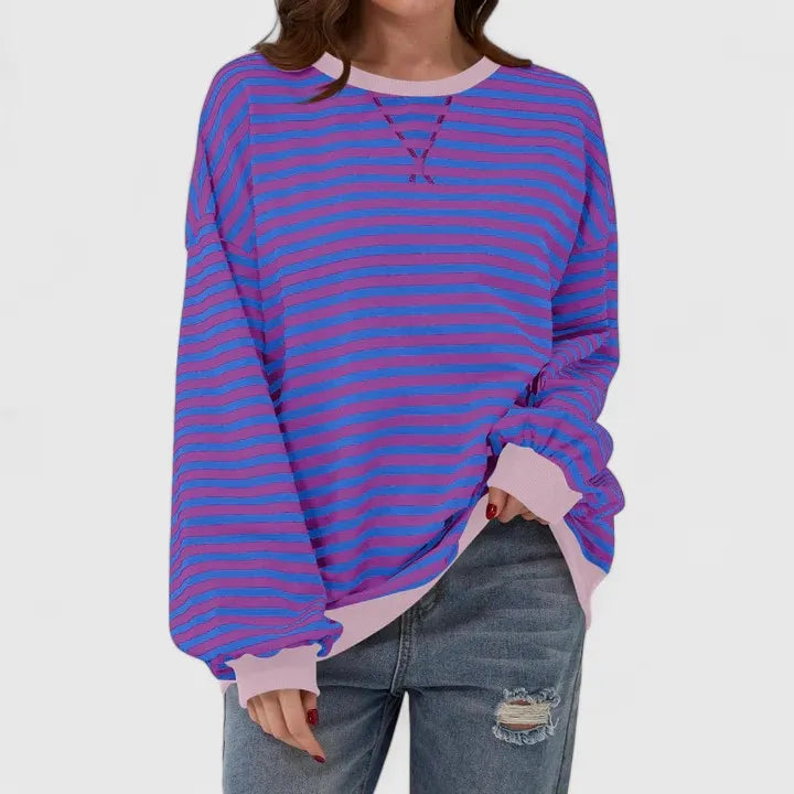 GRACE – OVERSIZED STRIPED SWEATER