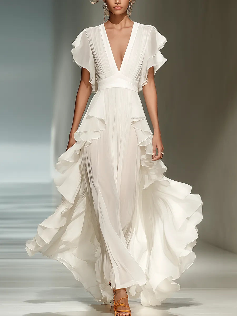 Maxi Dress with chiffon – Affordable Luxury