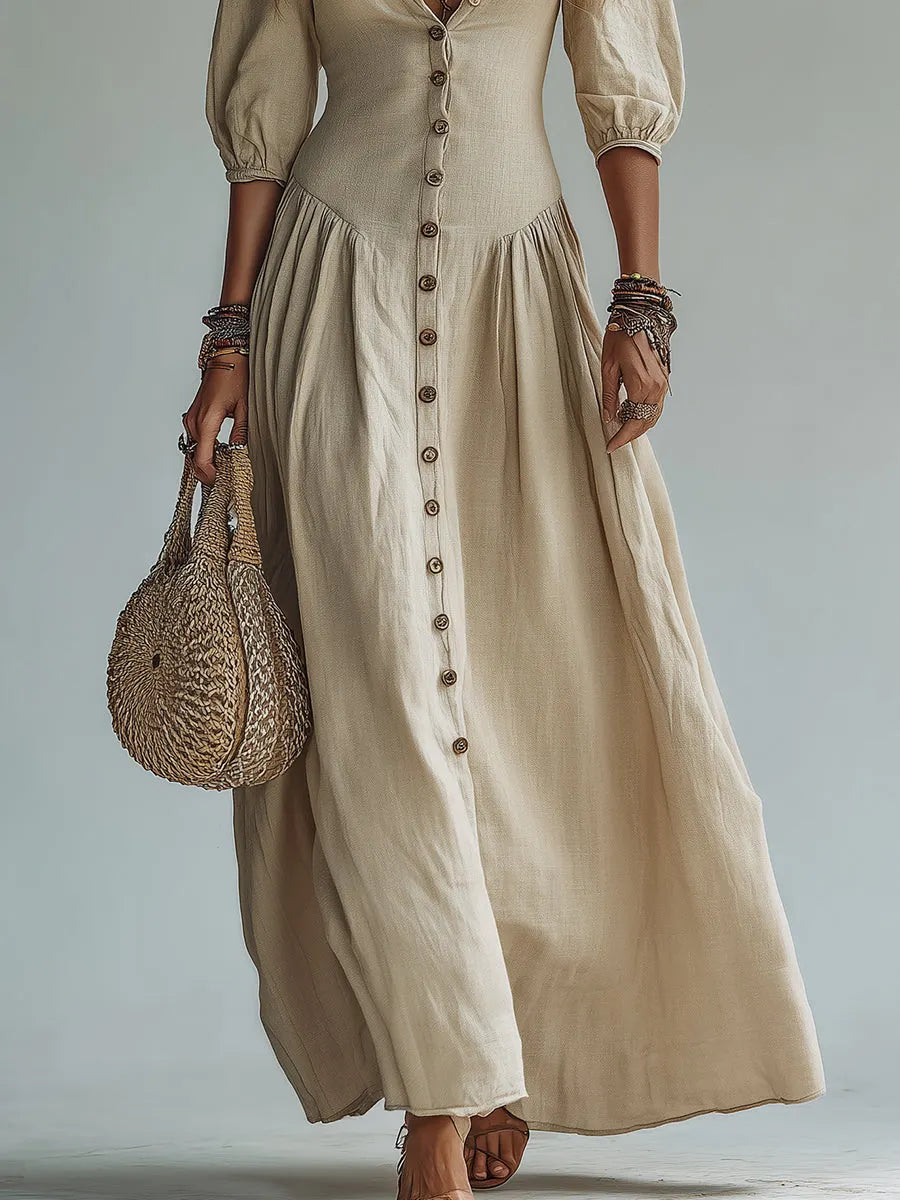 Boho Maxi Dress in cotton, Smart Price