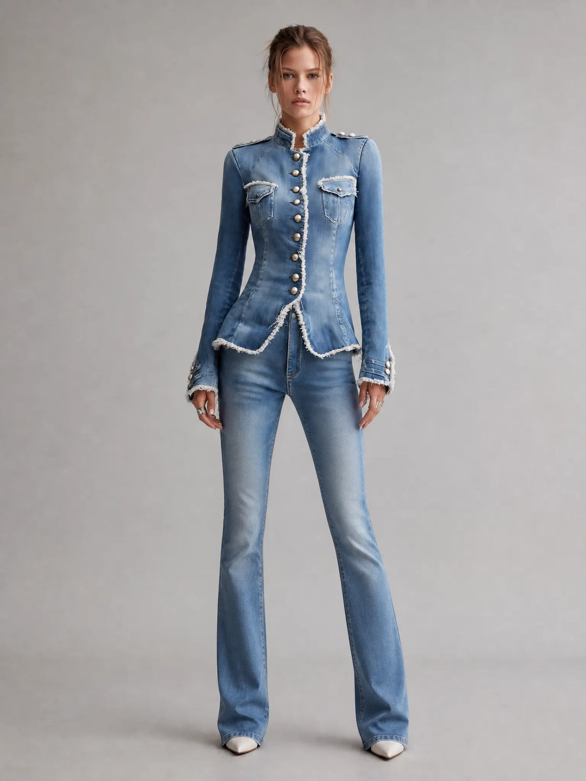 Vintage Jacket in denim, Designer Aesthetic