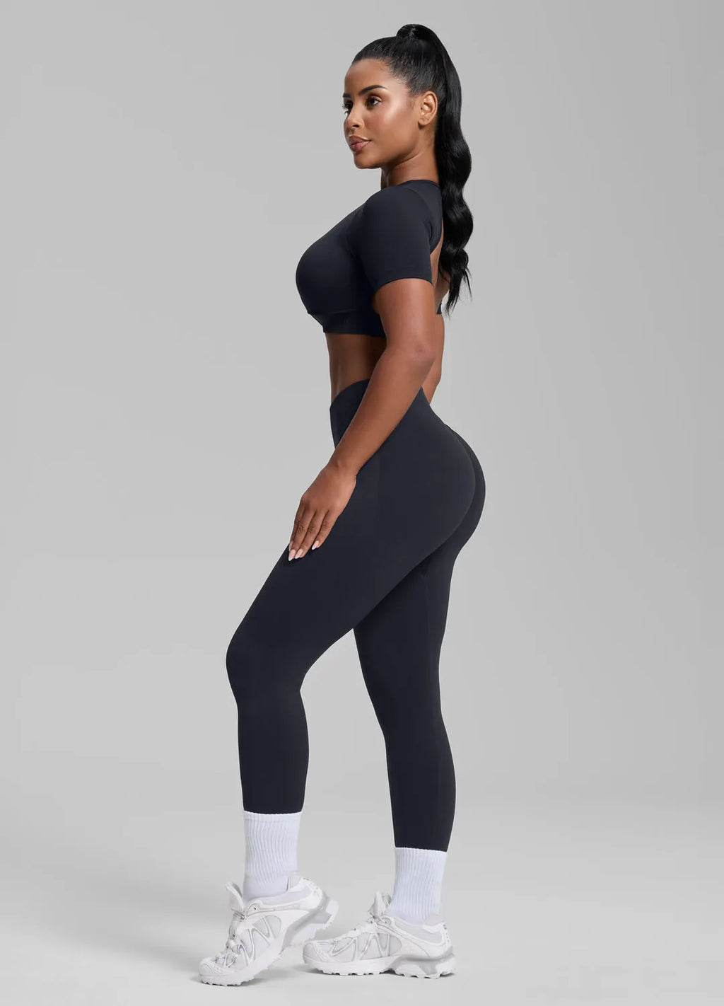 Sculpt High-Waisted Leggings with Butt-Lift, Tummy Control & Body-Shaping for Training