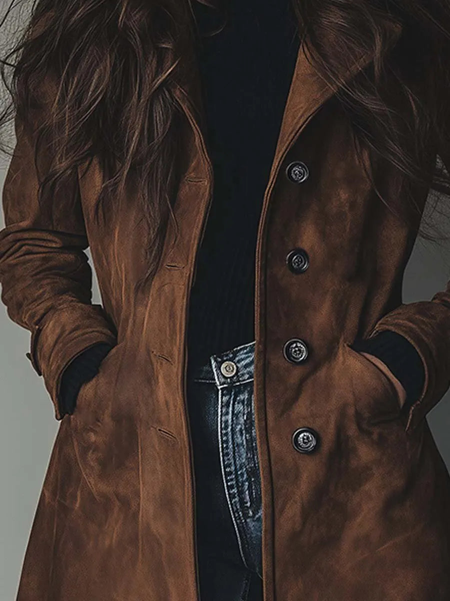 Coat with suede – Premium Look
