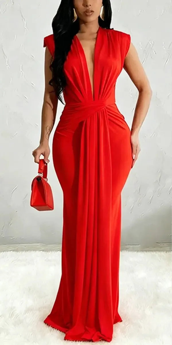 Valentina Ruffle Maxi Dress