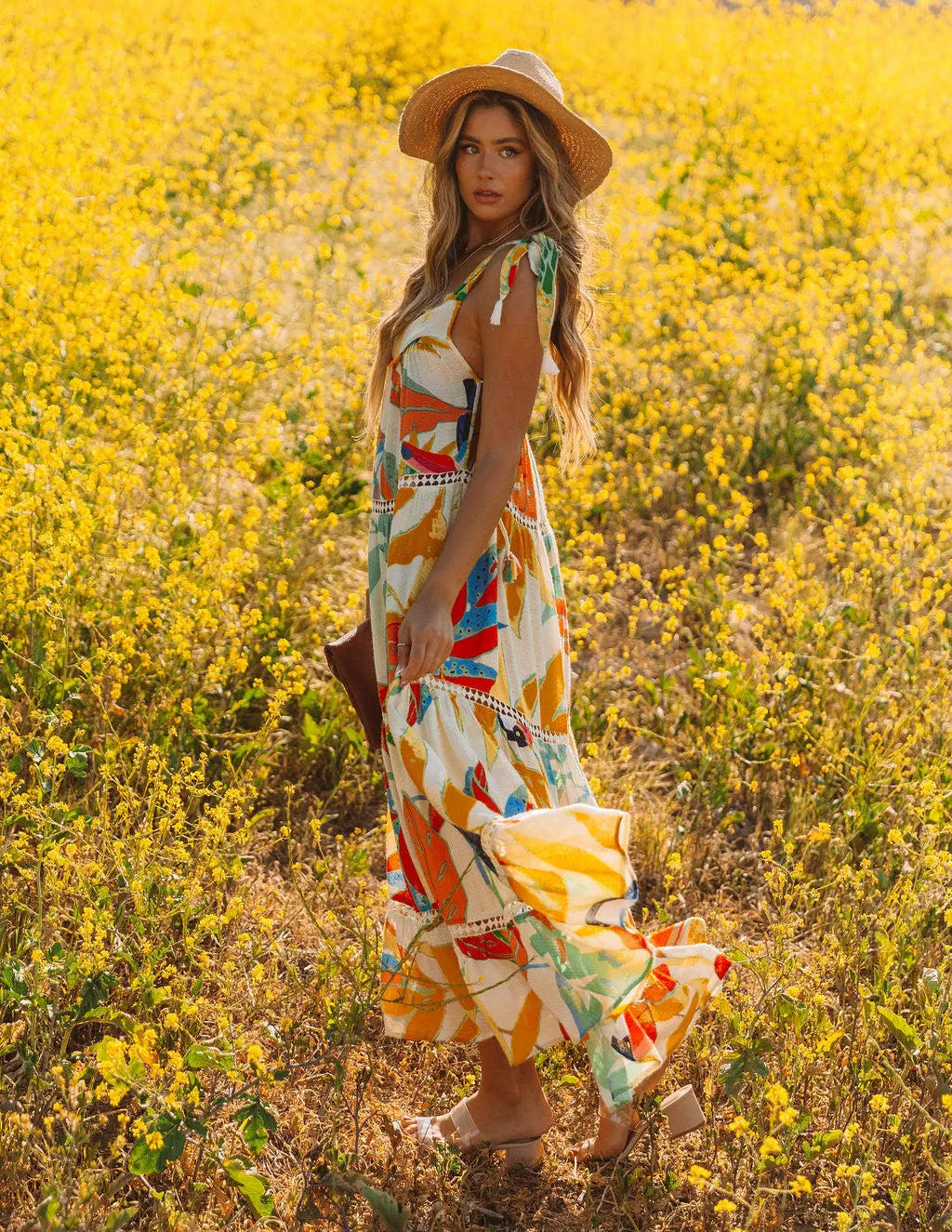 Baja California Crochet Tiered Maxi Dress - FINAL SALE