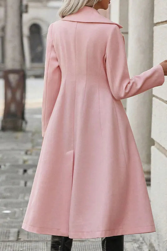 Double Breasted A-Line Coat