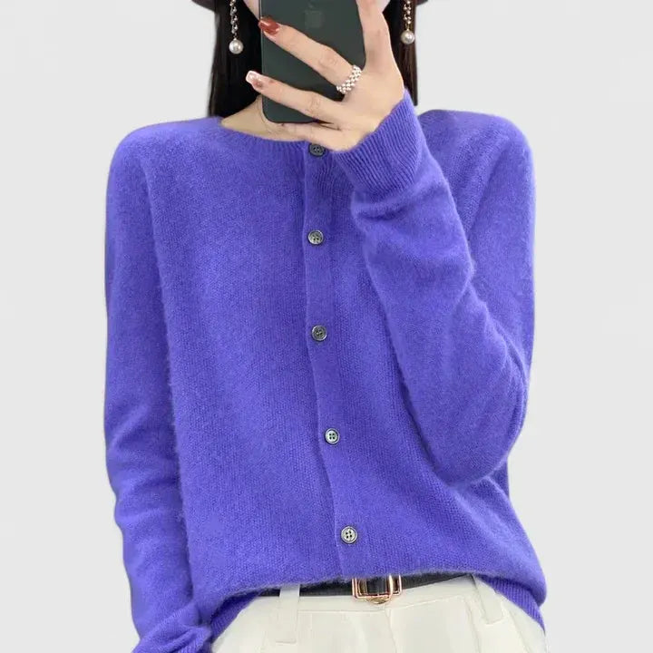 EMILIA – CLASSIC BUTTON CARDIGAN