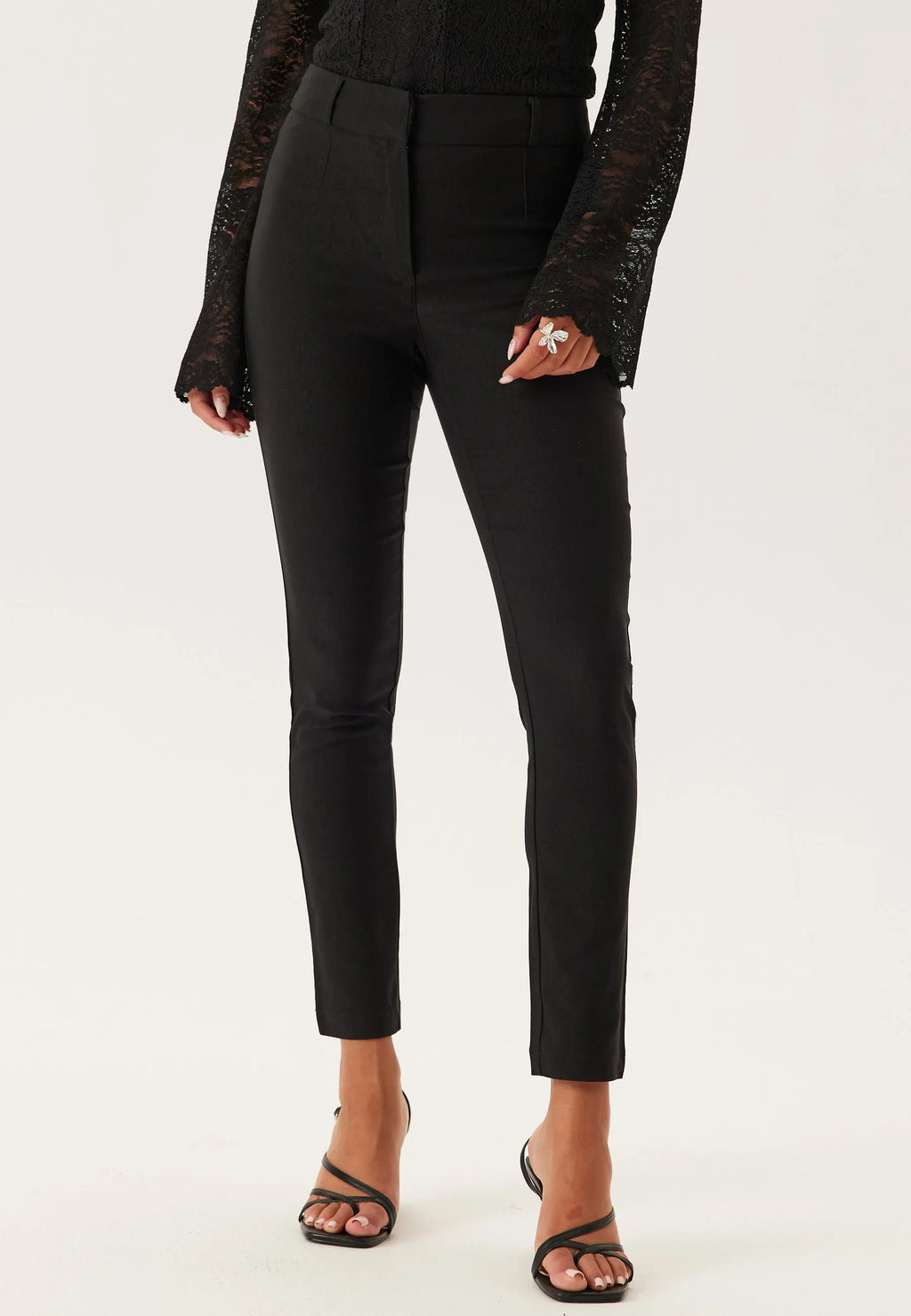Stretchy Ankle Push-Up Trousers