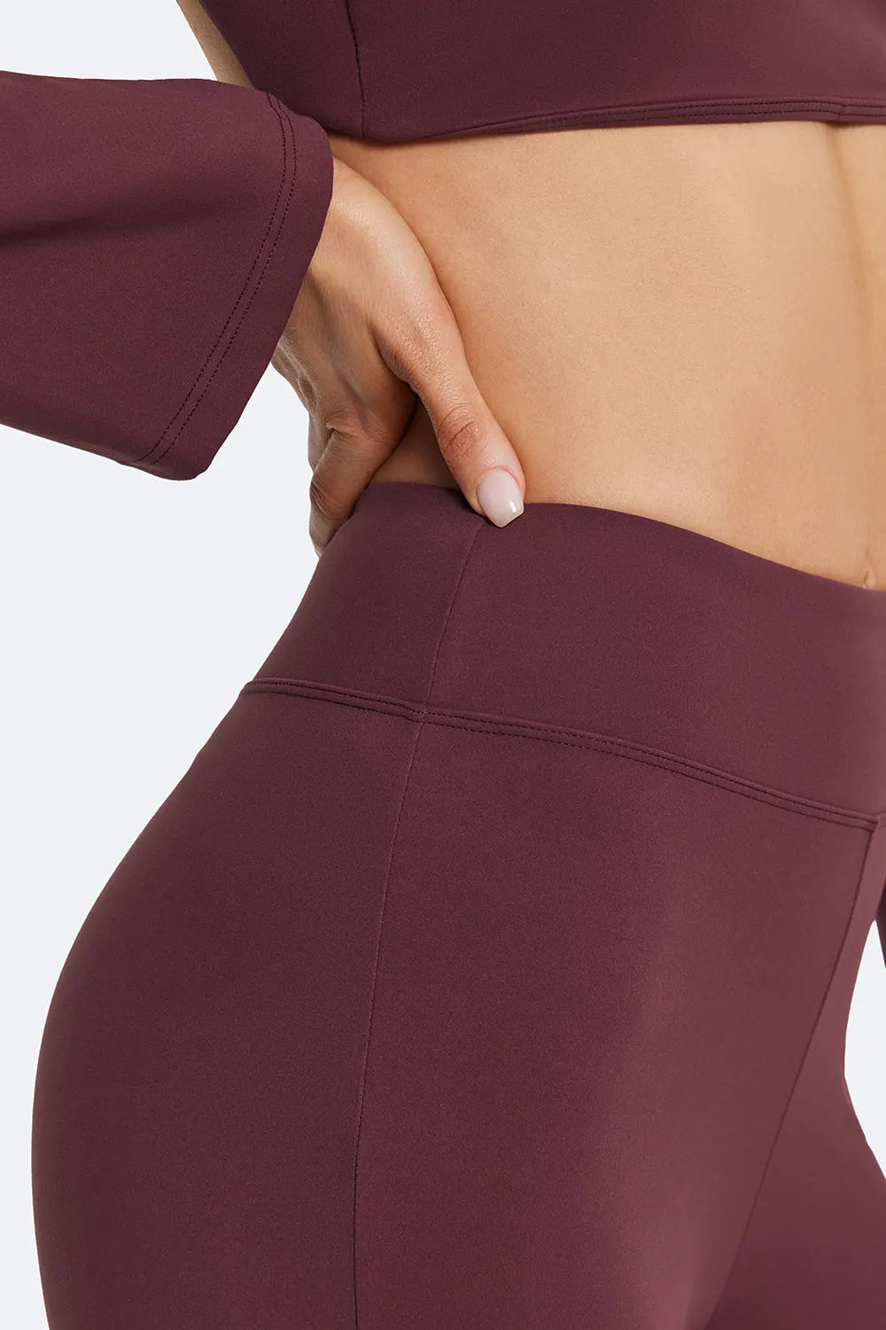 Figure-Flattering High-Waisted Flared Leggings