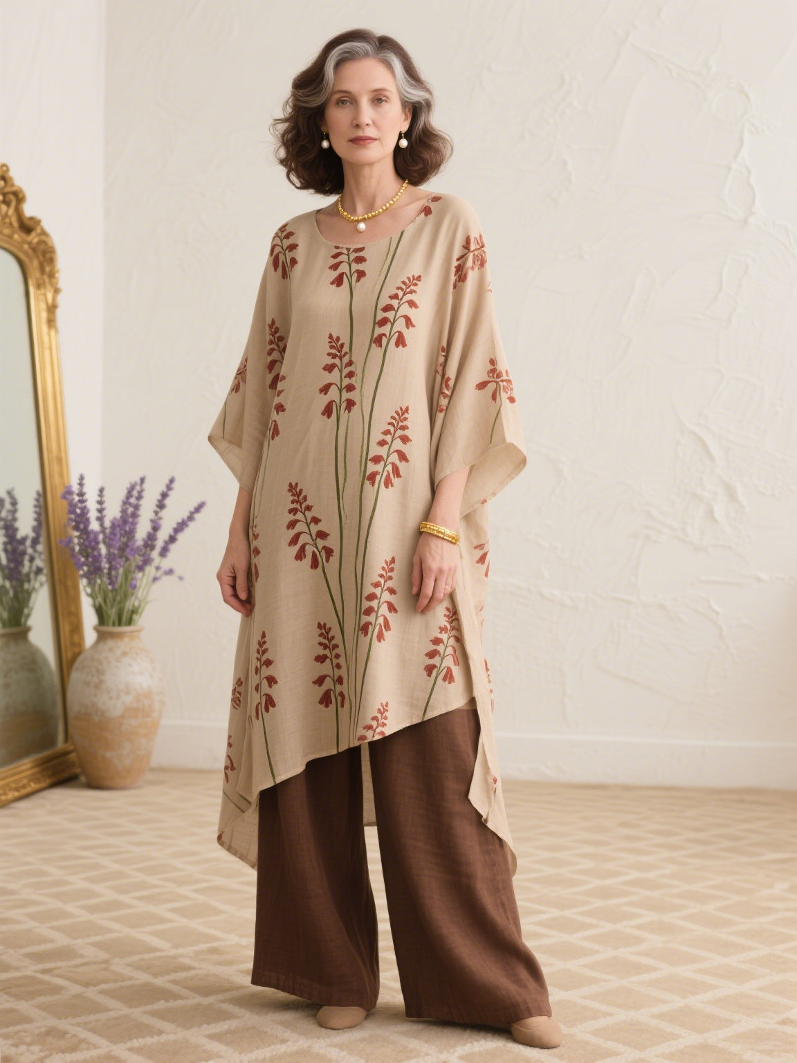 Affordable Luxury: Retro Two-Piece Set