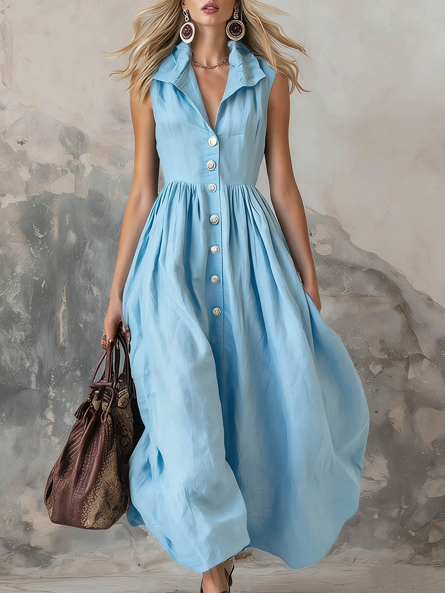 Chic Dress in cotton, Affordable Luxury