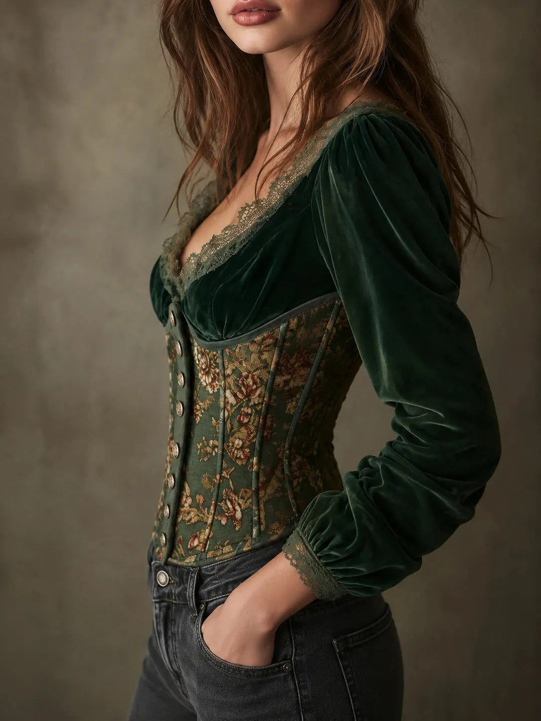 Chic Blouse in velvet, Best Value
