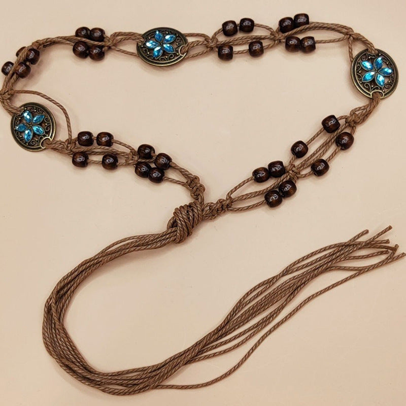 Ethnic Bohemian Braided Belt