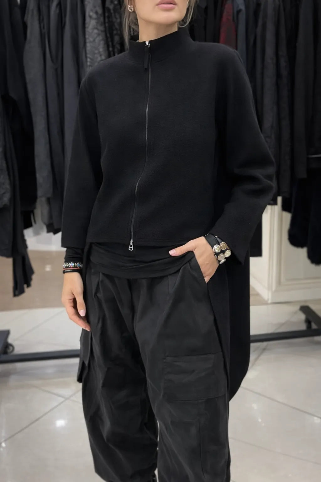 Womens Round Neck Irregular Casual Long Top