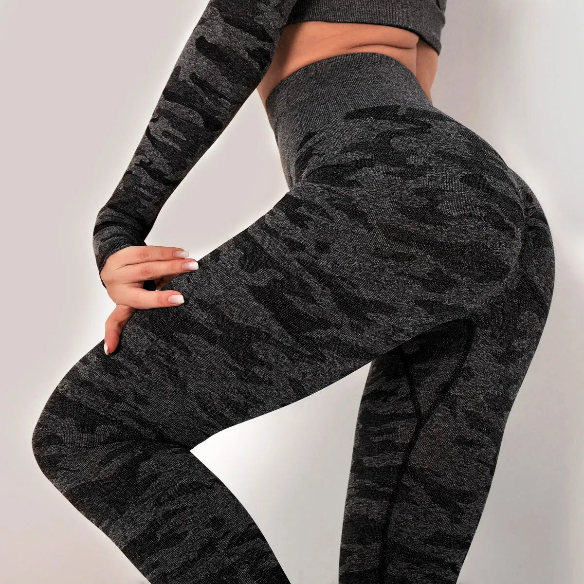 KittenAlarm - Mojoyce Camouflage Yoga Pants Workout Push Up Leggings Women Gym Clothing Fitness High Waist Tights Seamle