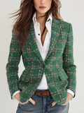 Vintage Plaid Blazer