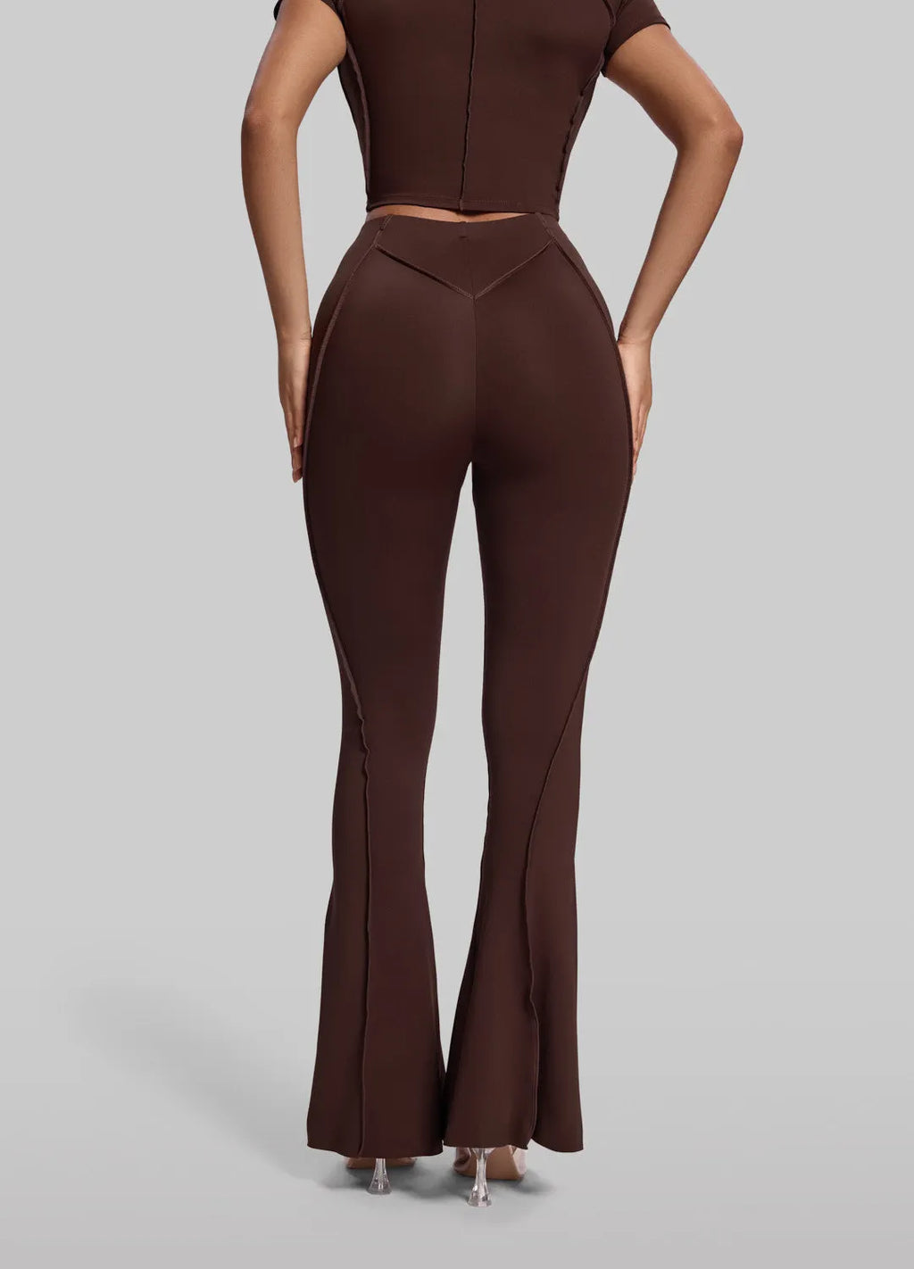 Sleek Longline Flare Leggings