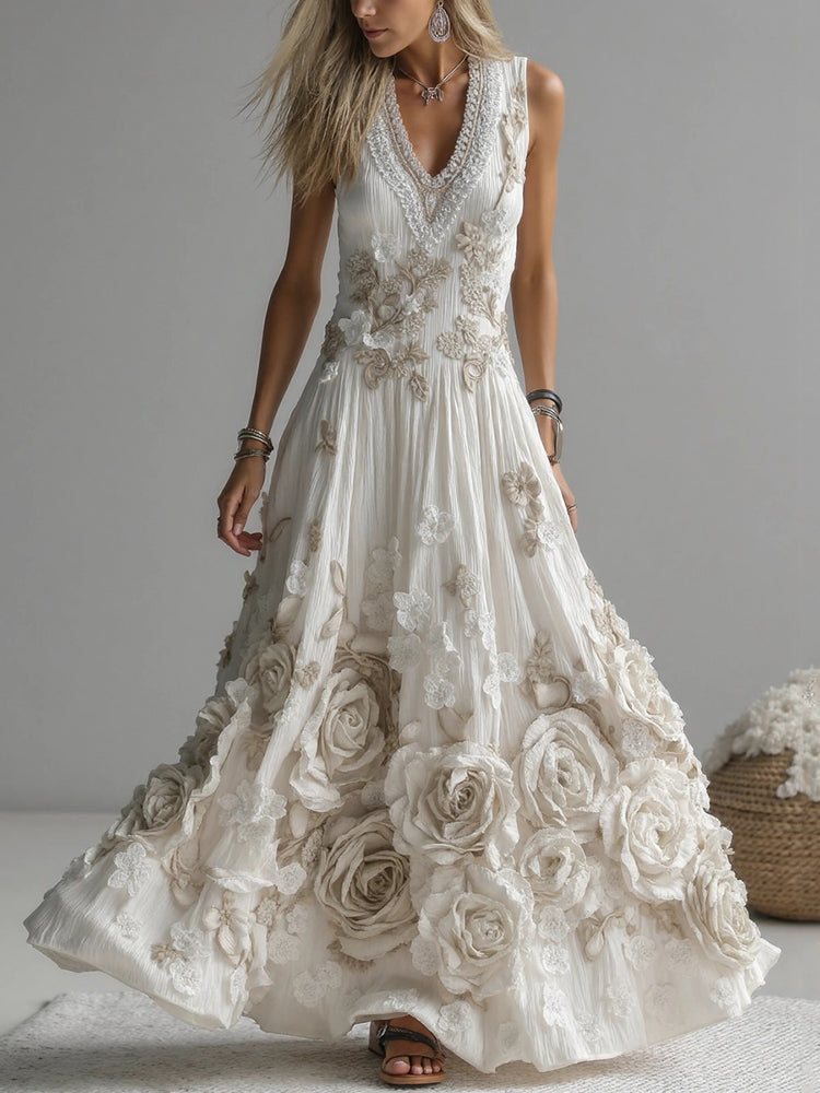 Vintage Maxi Dress in premium, Unbeatable Price
