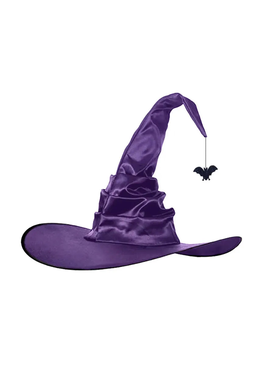 Halloween Gothic Dark Party Ruffled Witch Hat