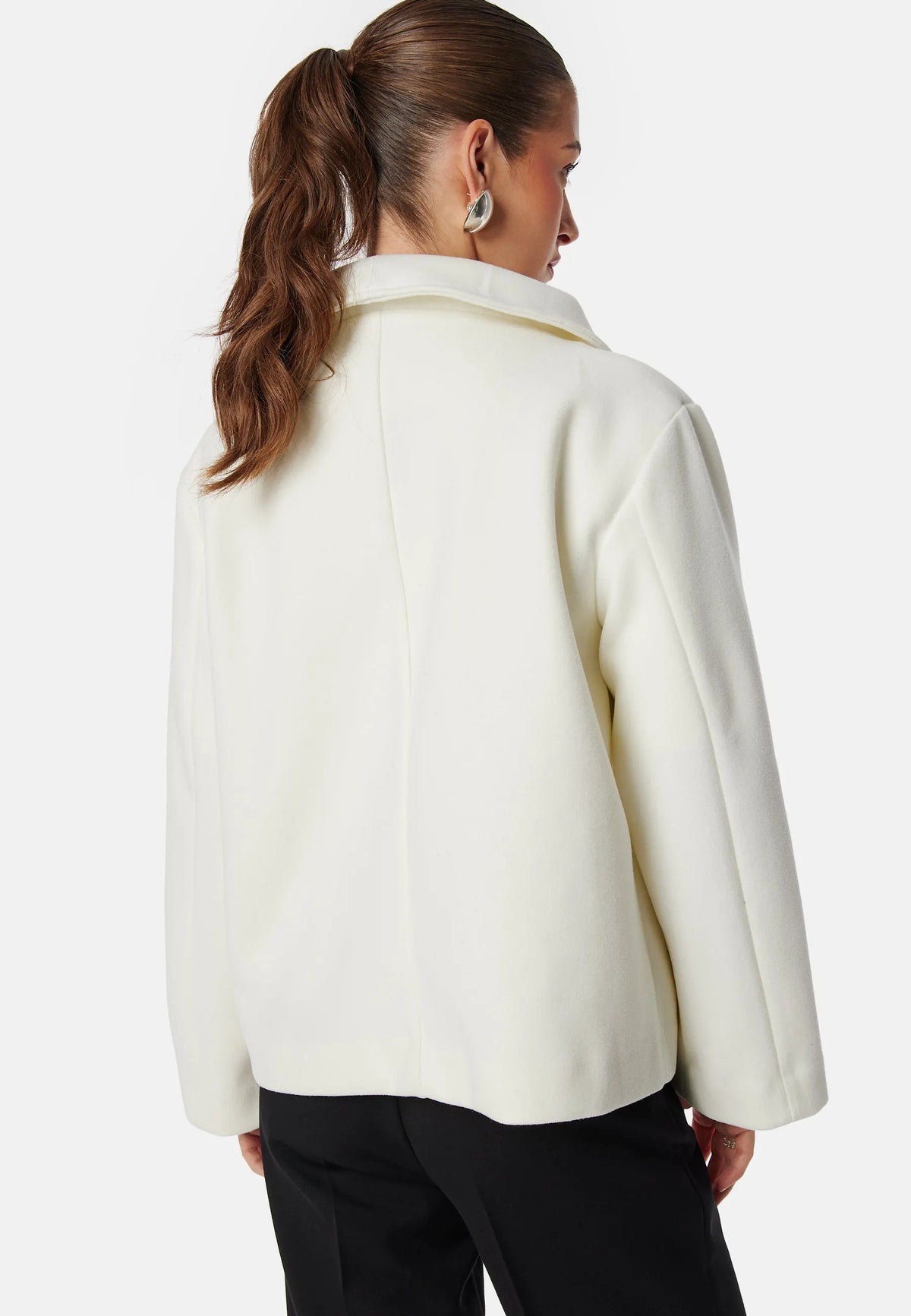 Ava High Neck Short Coat