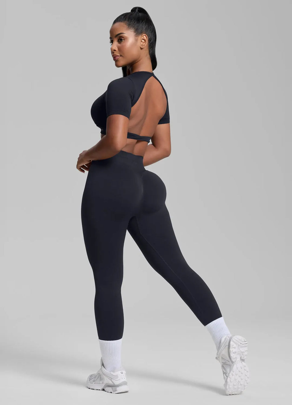 Sculpt High-Waisted Leggings with Butt-Lift, Tummy Control & Body-Shaping for Training