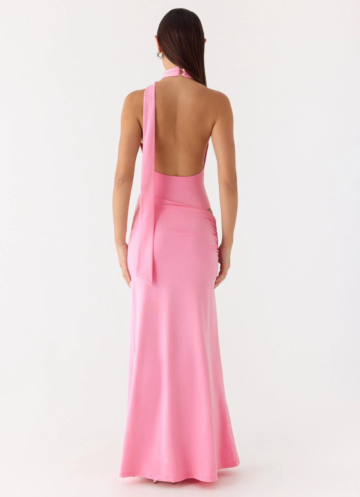 On My Way Bodysuit Maxi Dress Pink