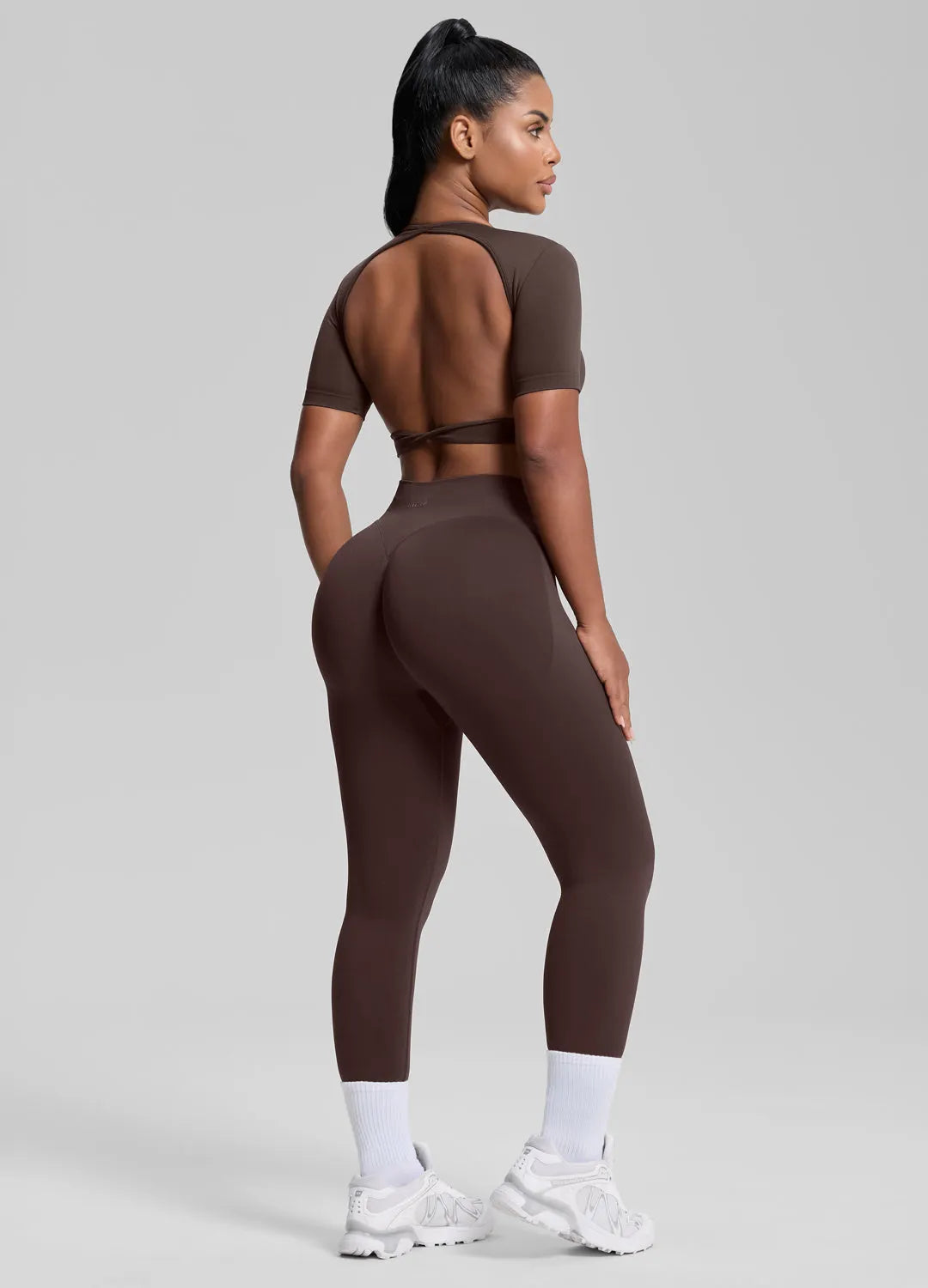 Sculpt High-Waisted Butt-Lift Leggings with Tummy Control for Body Shaping & Training