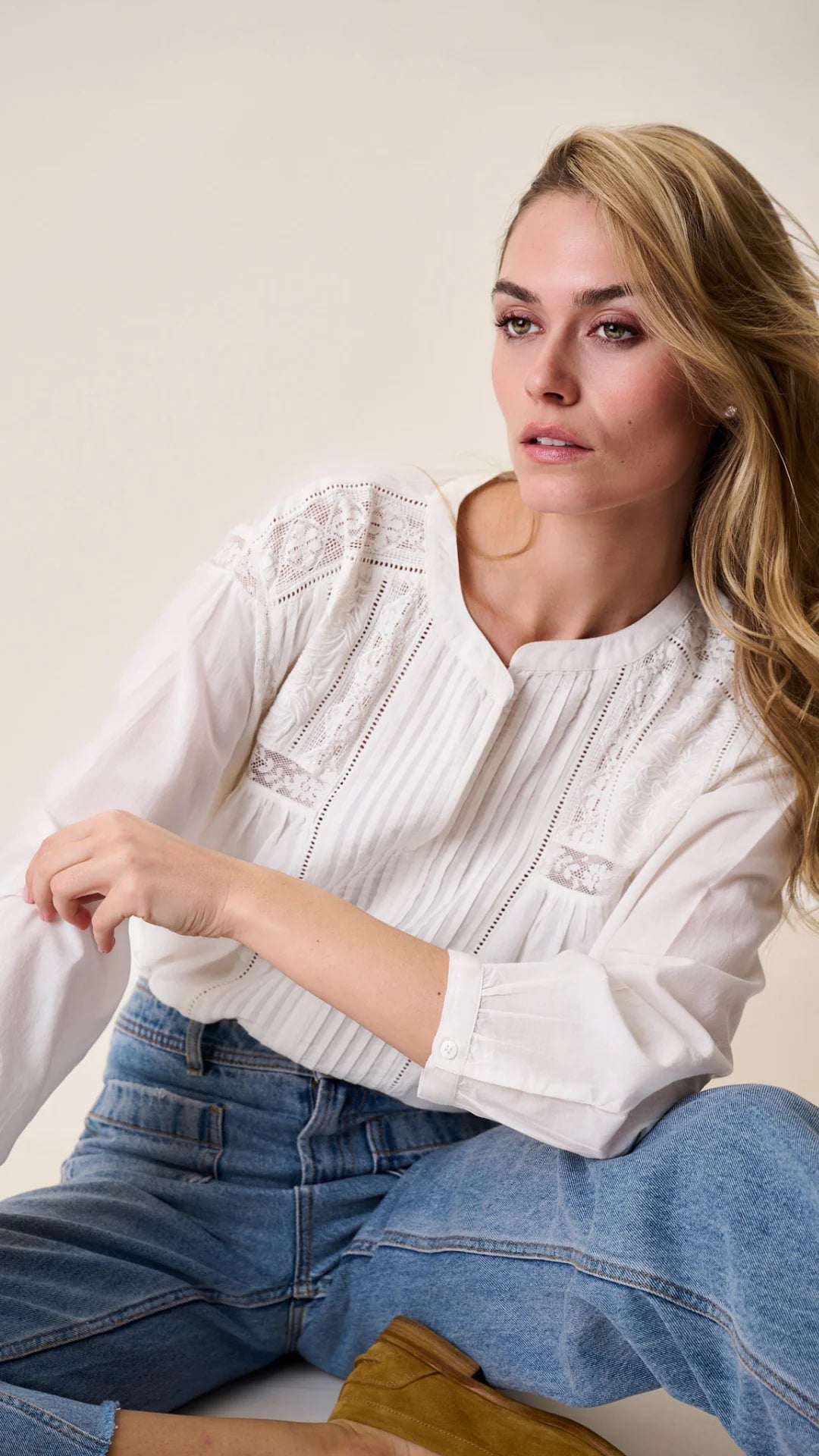 Daisy Top - White