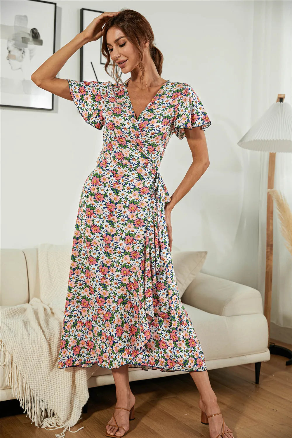 Mind Over Matter Paisley Wrap Maxi Dress